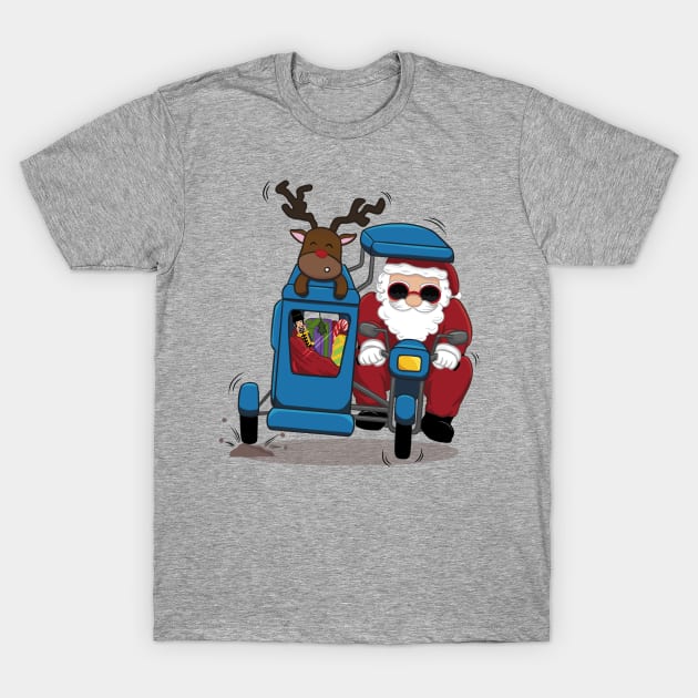 Santa in Manila T-Shirt by Sketchbook ni Abi